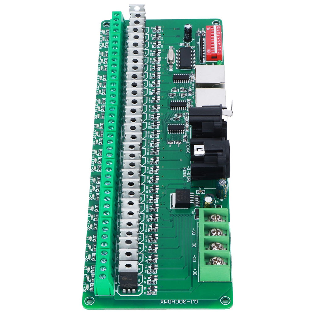 30CH DMX512 Constant Decoder LED Controller Decoder for LED Strip Light Stage Bar Supplies 5-24V