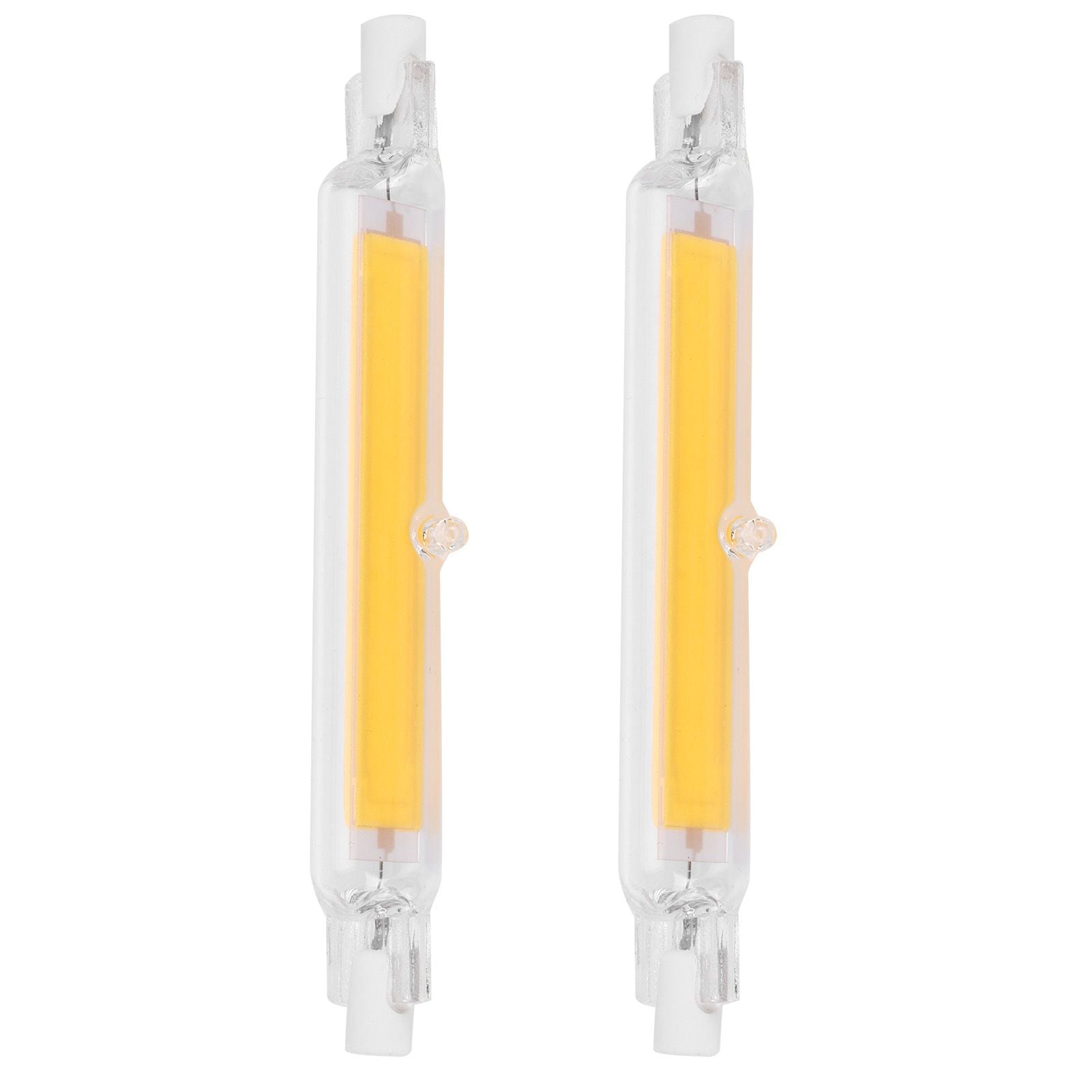 2Pcs R7S Light Bulb COB 15W Double Ended Light Source 118mm Flood Light Accessory 220VWarm White 3000K