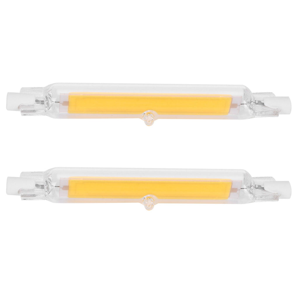 2Pcs R7S Light Bulb COB 15W Double Ended Light Source 118mm Flood Light Accessory 220VWarm White 3000K