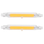 2Pcs R7S Light Bulb COB 15W Double Ended Light Source 118mm Flood Light Accessory 220VWarm White 3000K