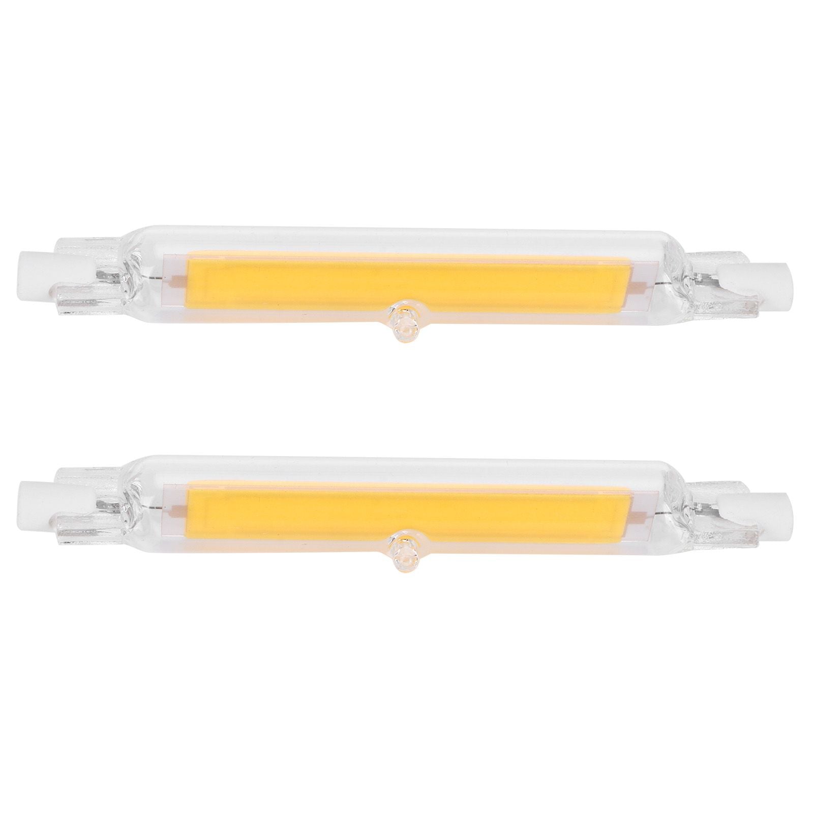2Pcs R7S Light Bulb COB 15W Double Ended Light Source 118mm Flood Light Accessory 220VWarm White 3000K