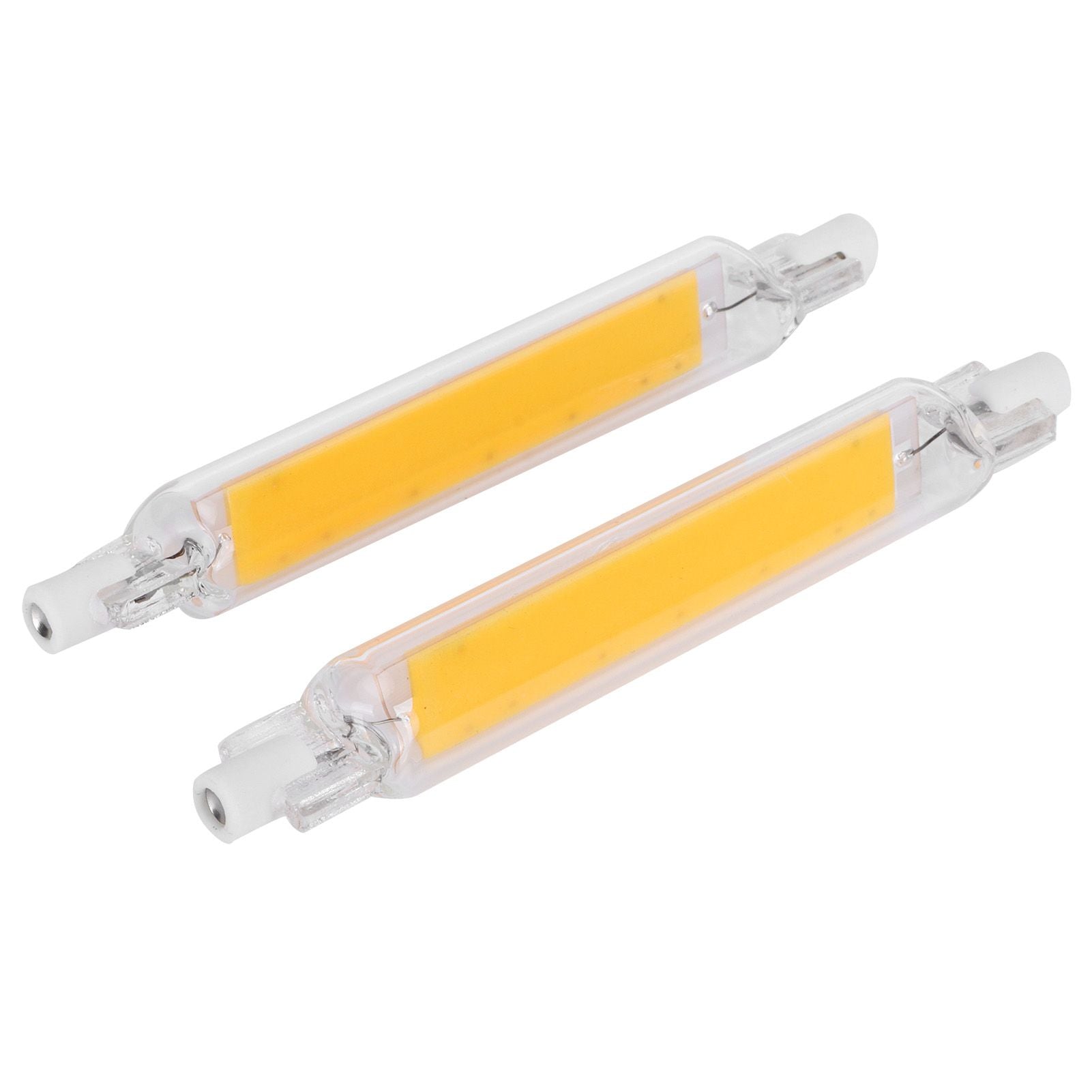 2Pcs R7S Light Bulb COB 15W Double Ended Light Source 118mm Flood Light Accessory 220VWarm White 3000K