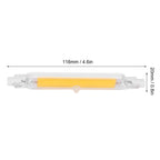 2Pcs R7S Light Bulb COB 15W Double Ended Light Source 118mm Flood Light Accessory 220VWarm White 3000K