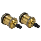 2PCS Vintage Lamp Socket Retro Aluminum Lamp Holder DIY Accessories for E26/27 Vintage BulbsYellow Bronze