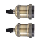 2PCS Vintage Lamp Socket Retro Aluminum Lamp Holder DIY Accessories for E26/27 Vintage BulbsGreen Bronze