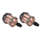 2PCS Vintage Lamp Socket Retro Aluminum Lamp Holder DIY Accessories for E26/27 Vintage BulbsRed Bronze