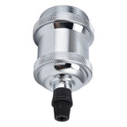 2PCS Vintage Lamp Socket Retro Aluminum Lamp Holder DIY Accessories for E26/27 Vintage BulbsSilver