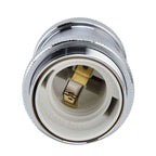 2PCS Vintage Lamp Socket Retro Aluminum Lamp Holder DIY Accessories for E26/27 Vintage BulbsSilver