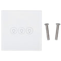 WiFi Touch Light Switch Voice Control Dimmable Smart Wall Touch Switch with Timer for Tuya 90‑250V