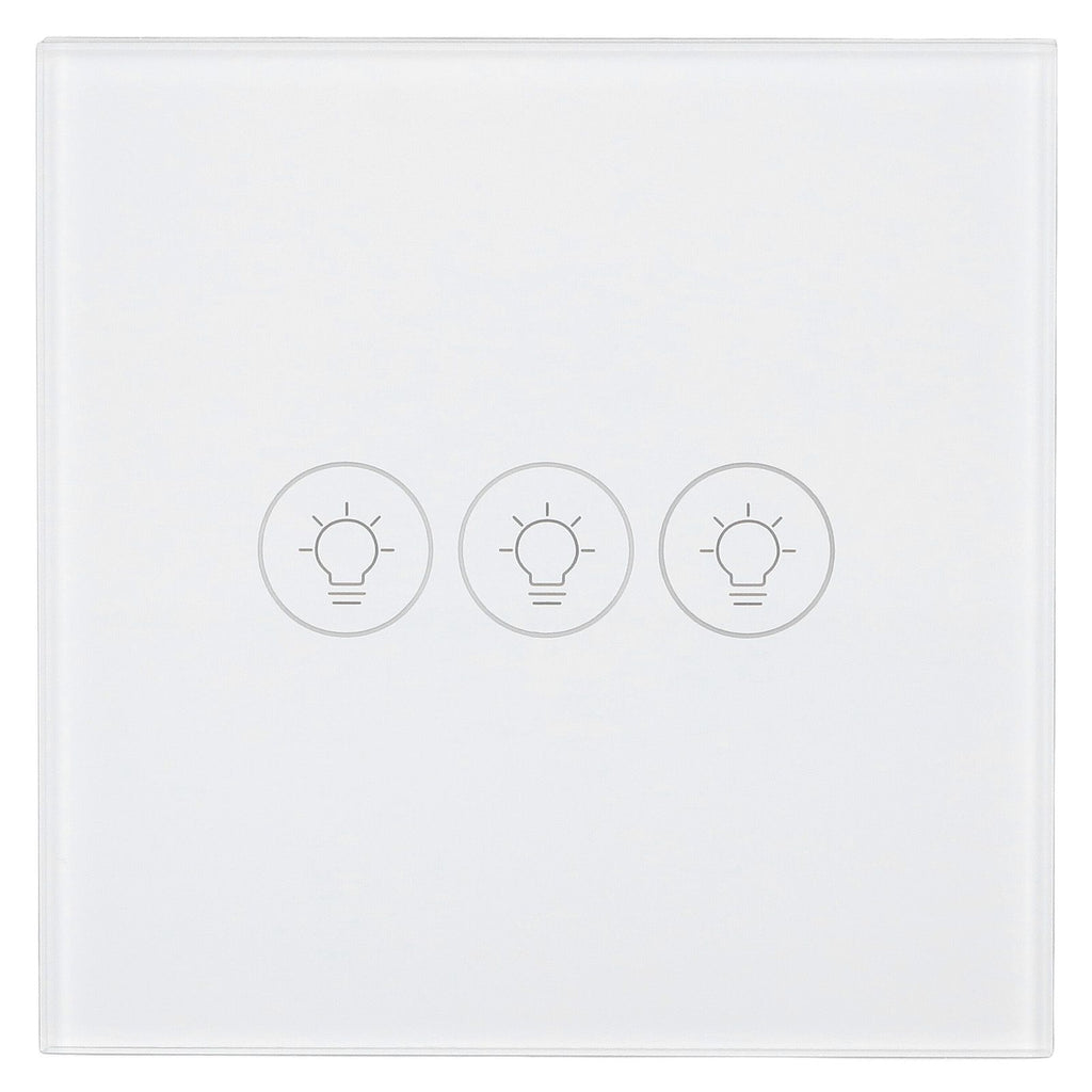 WiFi Touch Light Switch Voice Control Dimmable Smart Wall Touch Switch with Timer for Tuya 90‑250V
