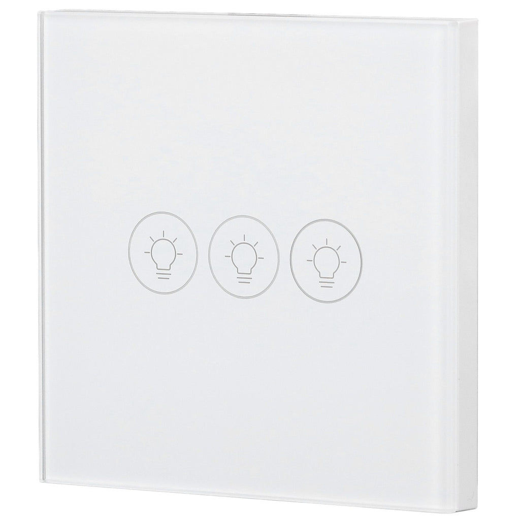 WiFi Touch Light Switch Voice Control Dimmable Smart Wall Touch Switch with Timer for Tuya 90‑250V