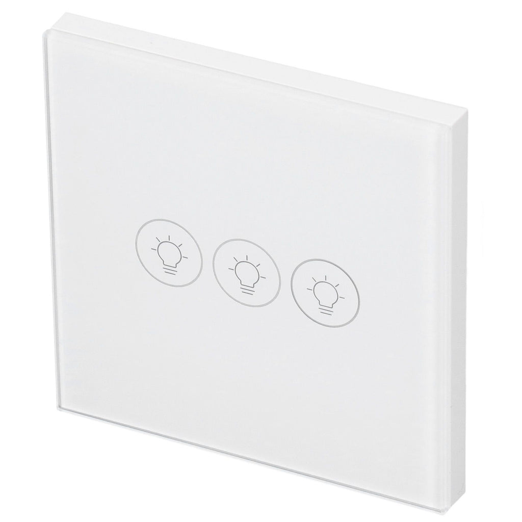 WiFi Touch Light Switch Voice Control Dimmable Smart Wall Touch Switch with Timer for Tuya 90‑250V