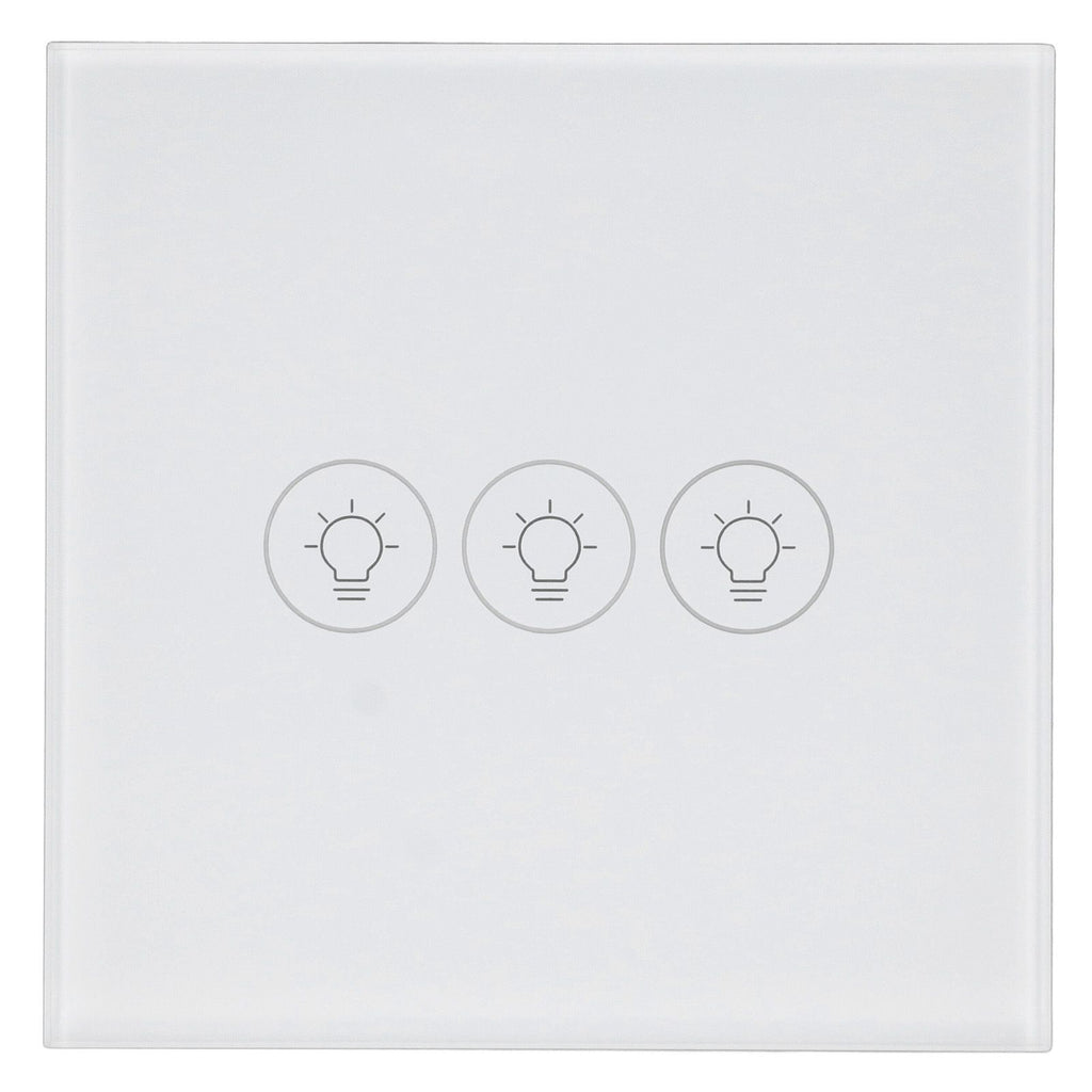 WiFi Touch Light Switch Voice Control Dimmable Smart Wall Touch Switch with Timer for Tuya 90‑250V