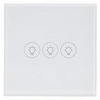 WiFi Touch Light Switch Voice Control Dimmable Smart Wall Touch Switch with Timer for Tuya 90‑250V