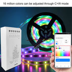 For Zigbee LED Driver Smart Home LED Strip Controller RGB+CW Light Strip Controller with App DC12~24V