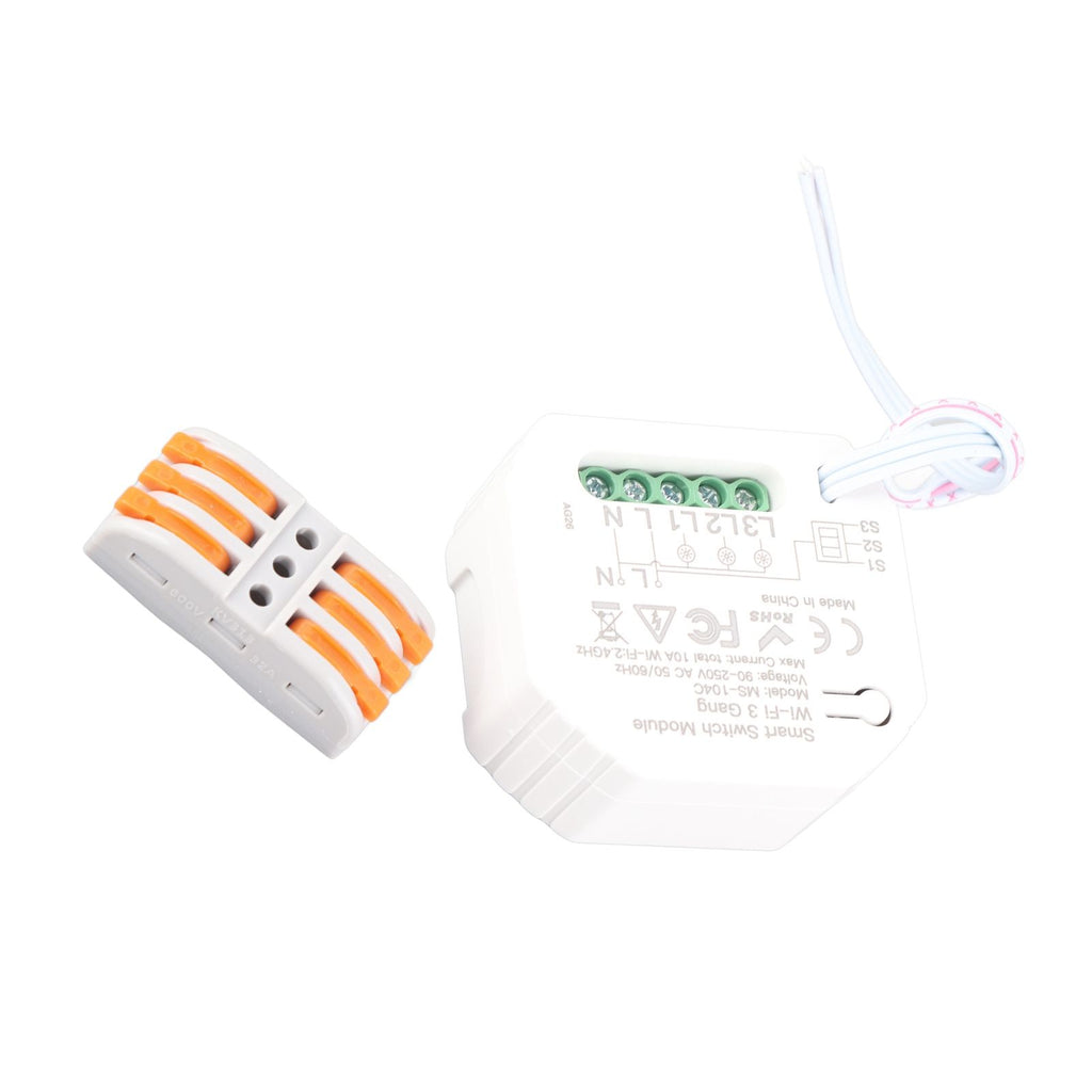 Smart Light Switch Module WiFi Home Light Switch Control 3 Gang Wireless Support Smart Speaker for Tuya