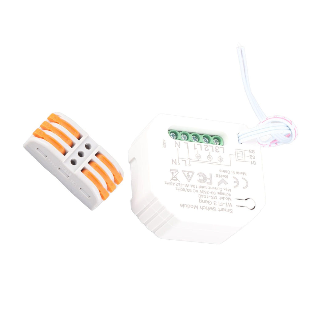 Smart Light Switch Module WiFi Home Light Switch Control 3 Gang Wireless Support Smart Speaker for Tuya