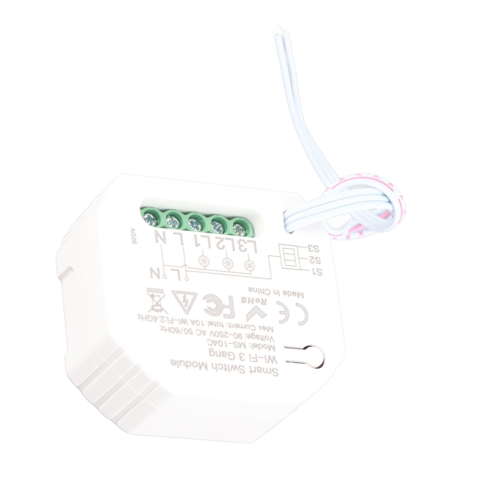 Smart Light Switch Module WiFi Home Light Switch Control 3 Gang Wireless Support Smart Speaker for Tuya