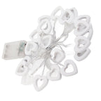 LED String Lights Heart Shaped Fairy String Lights Battery Powered for Garden Holiday Wedding Birthday Party 3 Meter 20LED