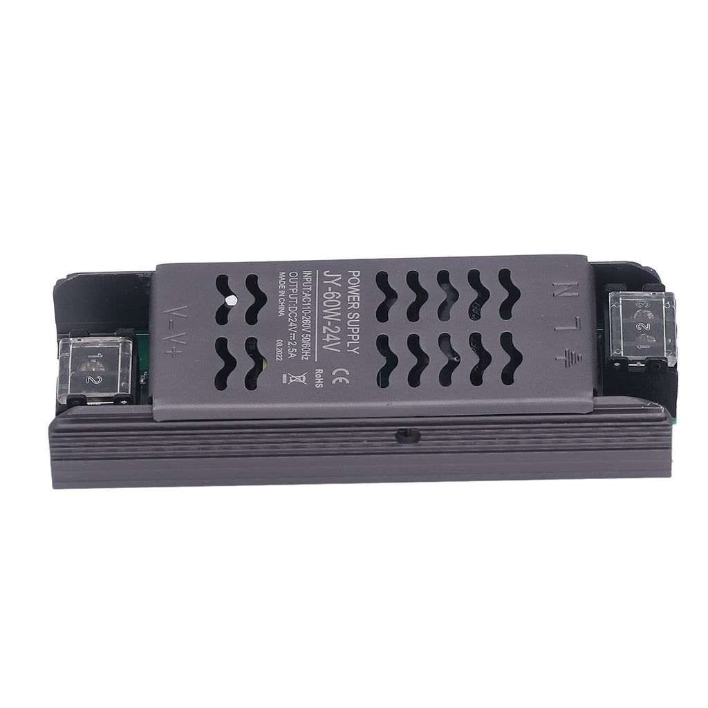 24V Power Supply 60W DC24V IP20 AC110 to 260V to 24V Copper Aluminum Alloy Hollow Design LED Transformer