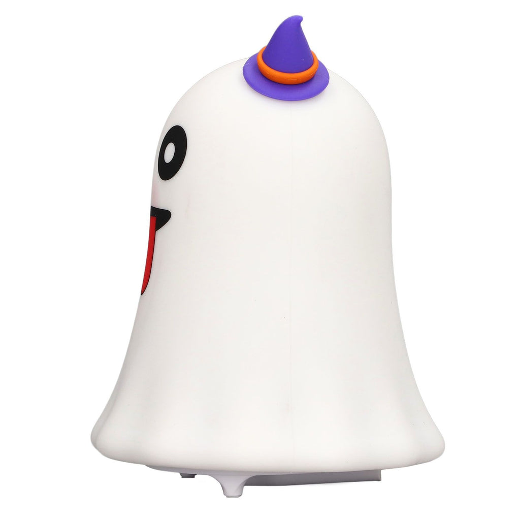 LED Cute Night Lamp Ghost Shaped 7 Colors Light USB Charging Silicone and ABS Bed Light for Kids Bedroom Halloween