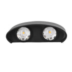 LED Wall Lamp Waterproof Modern Sconce Light Indoor Outdoor Decoration 90‑265V 4W Black Shell Warm Light
