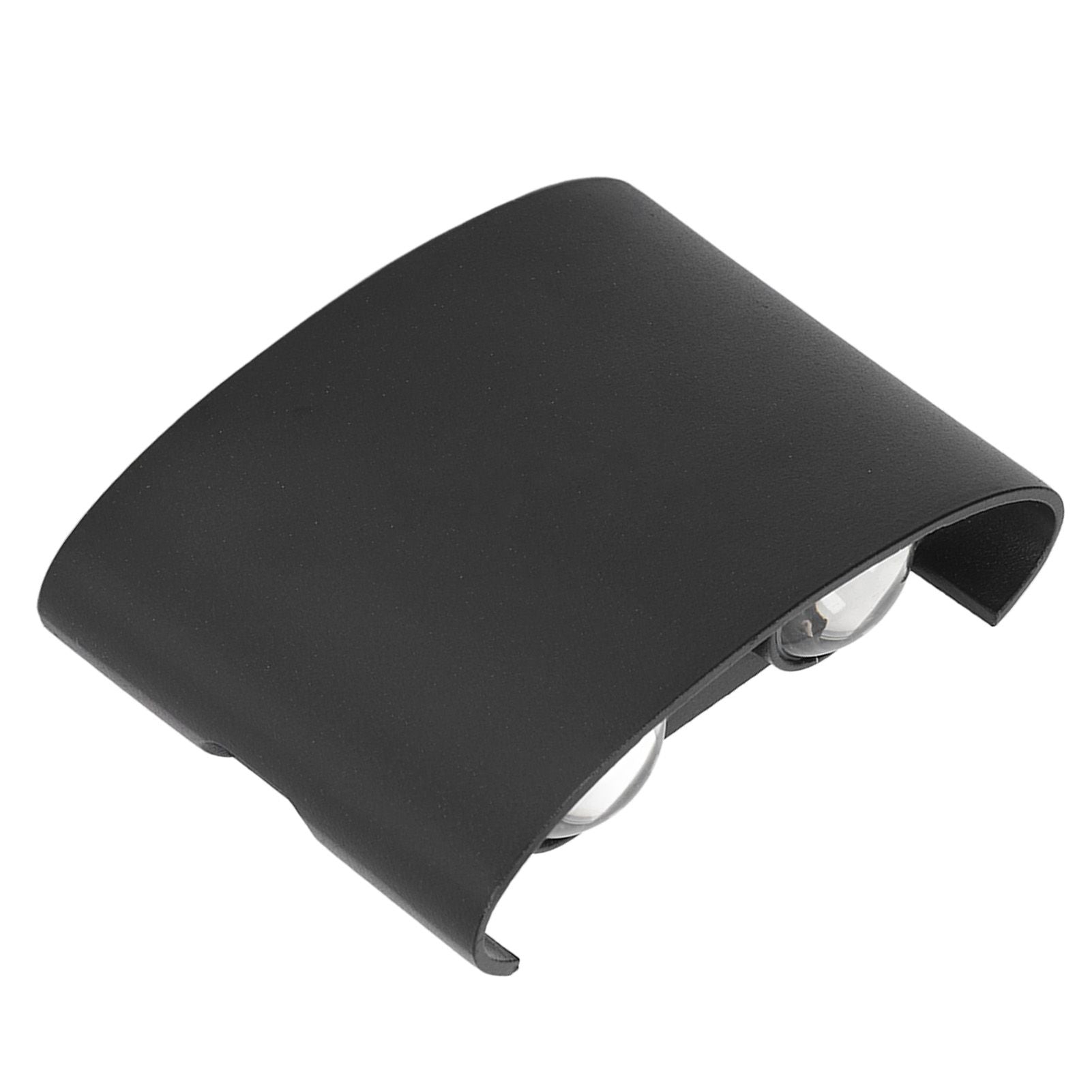 LED Wall Lamp Waterproof Modern Sconce Light Indoor Outdoor Decoration 90‑265V 4W Black Shell Warm Light