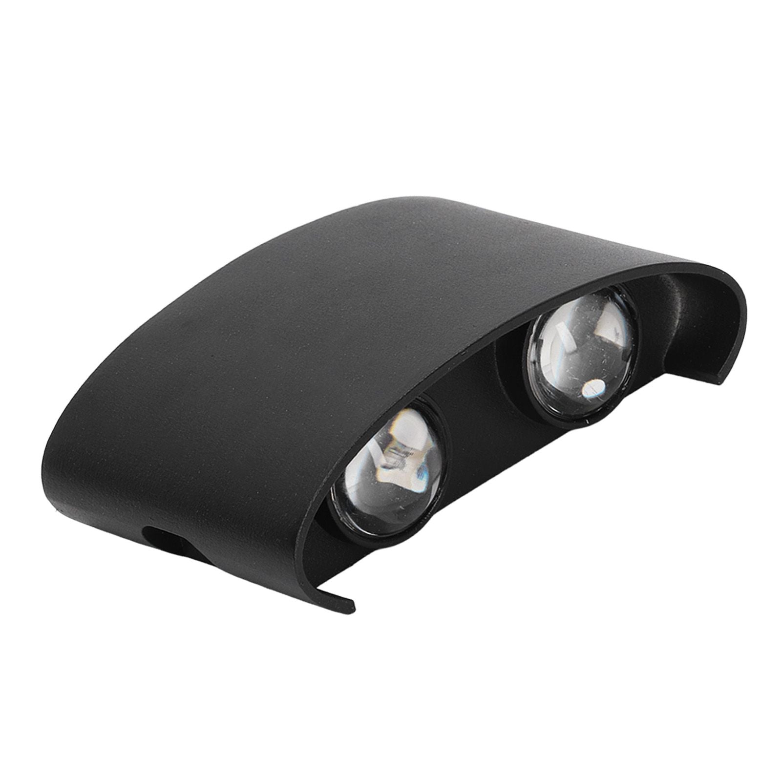 LED Wall Lamp Waterproof Modern Sconce Light Indoor Outdoor Decoration 90‑265V 4W Black Shell Warm Light