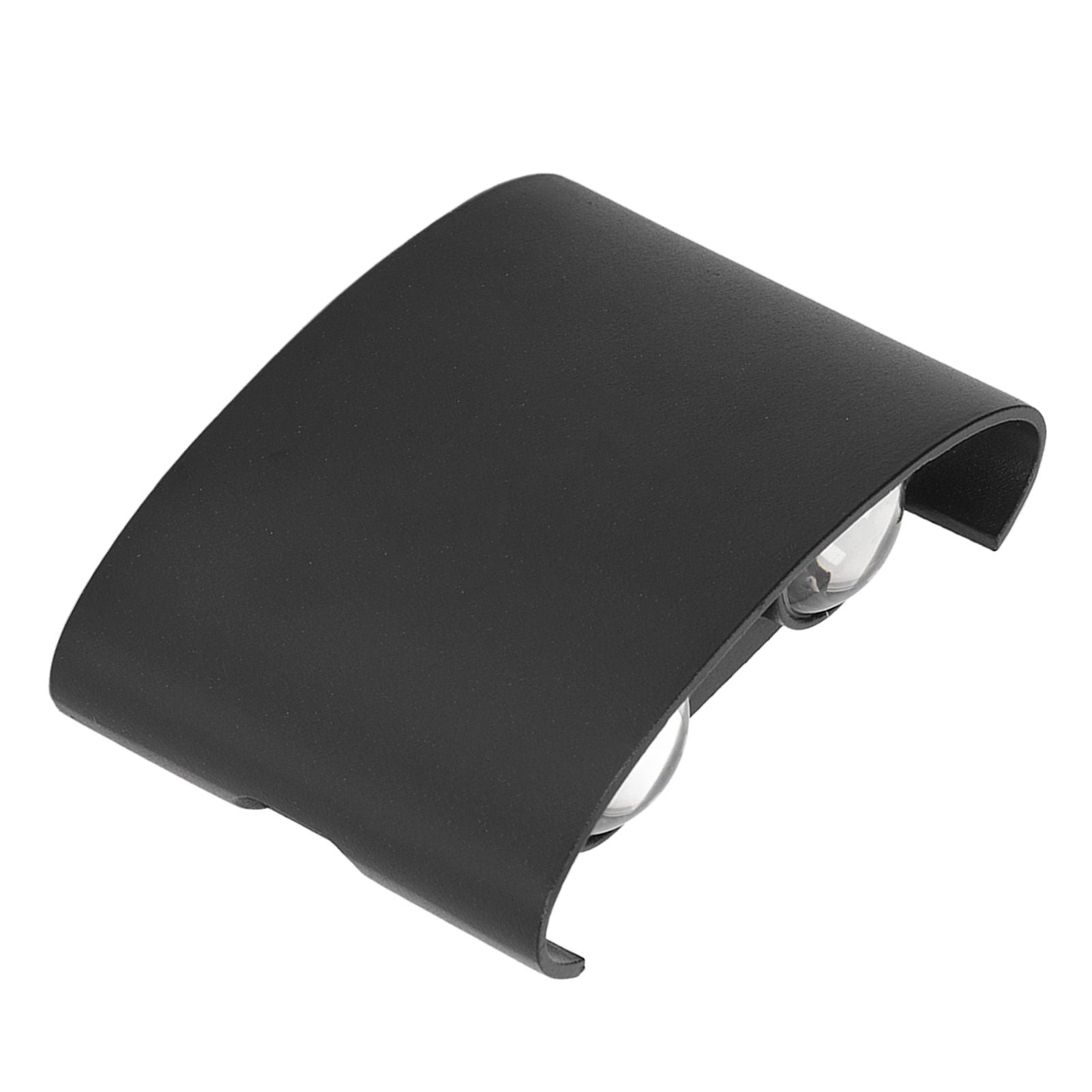 LED Wall Lamp Waterproof Modern Sconce Light Indoor Outdoor Decoration 90‑265V 4W Black Shell Warm Light