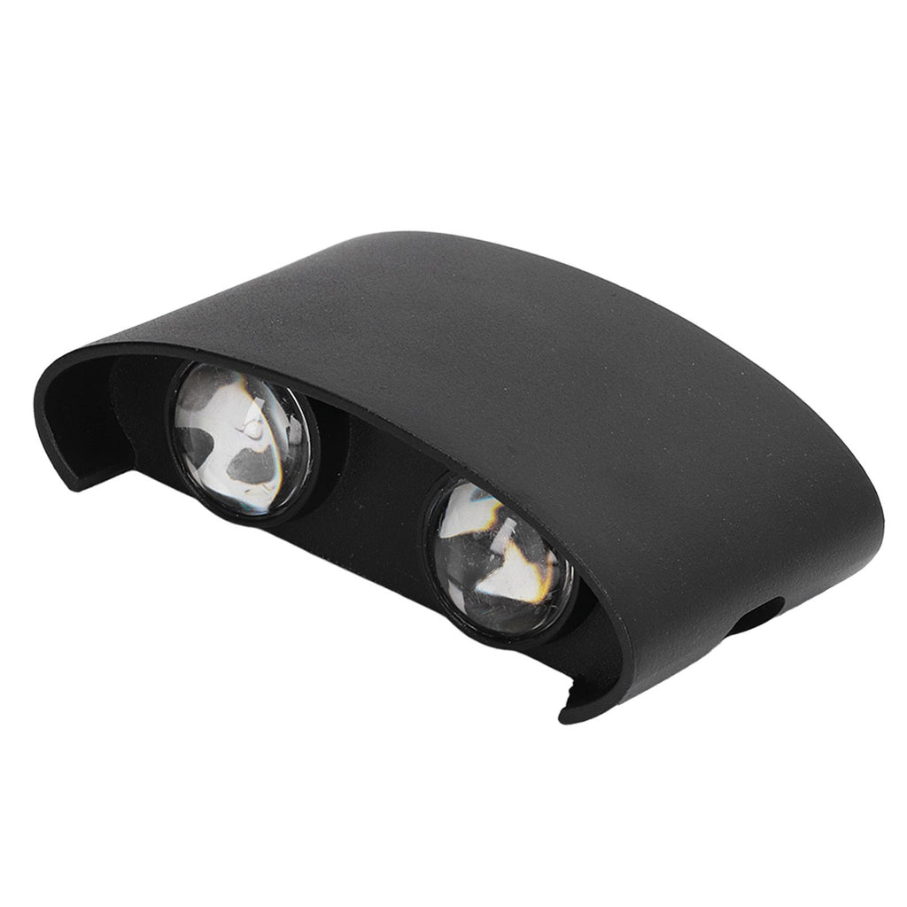 LED Wall Lamp Waterproof Modern Sconce Light Indoor Outdoor Decoration 90‑265V 4W Black Shell White Light