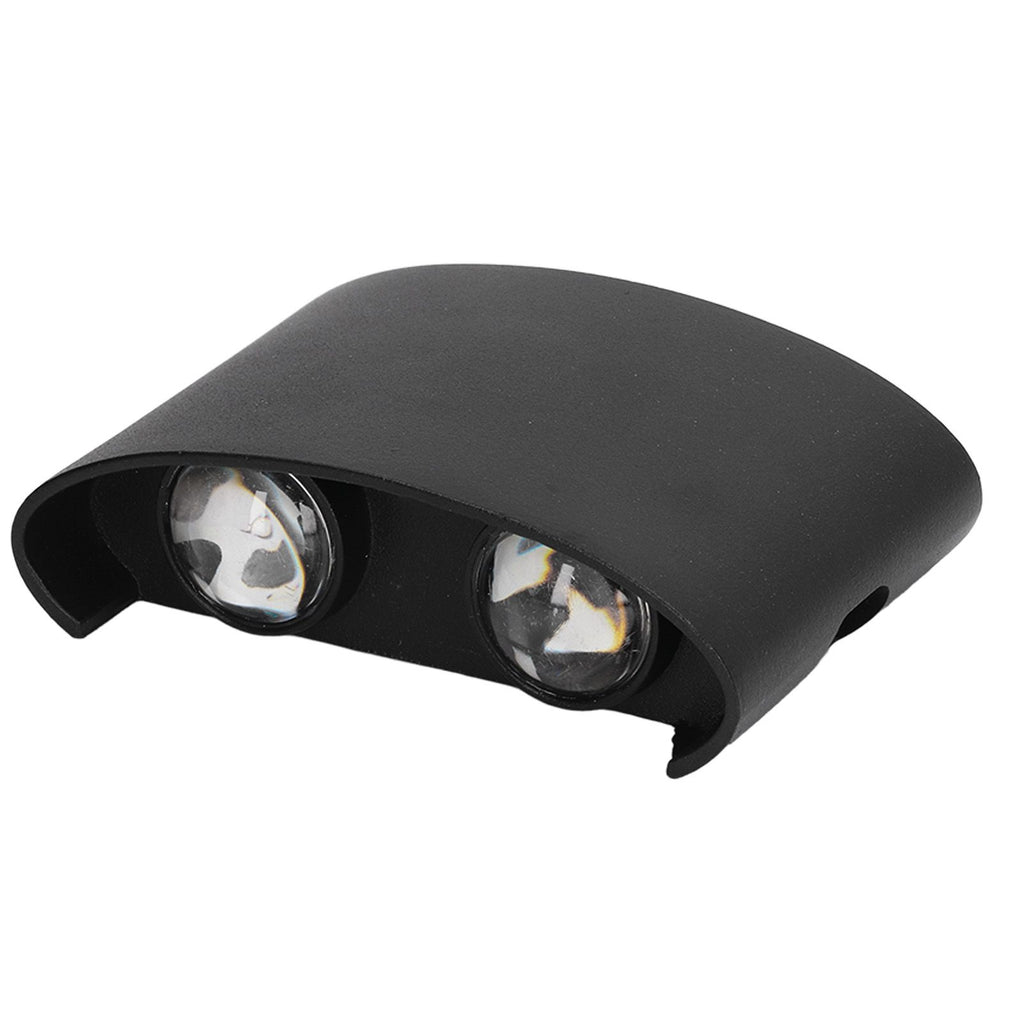 LED Wall Lamp Waterproof Modern Sconce Light Indoor Outdoor Decoration 90‑265V 4W Black Shell White Light