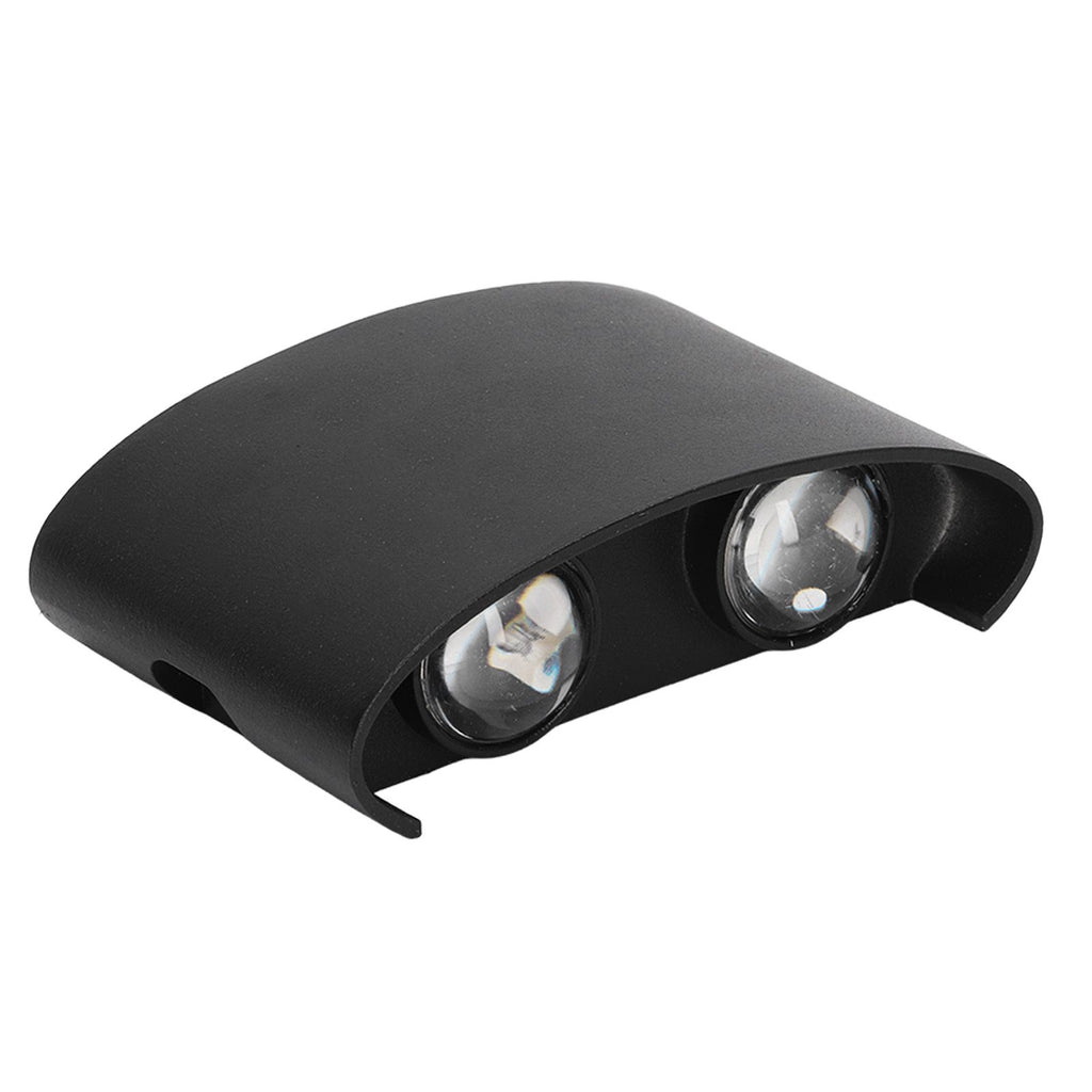 LED Wall Lamp Waterproof Modern Sconce Light Indoor Outdoor Decoration 90‑265V 4W Black Shell White Light