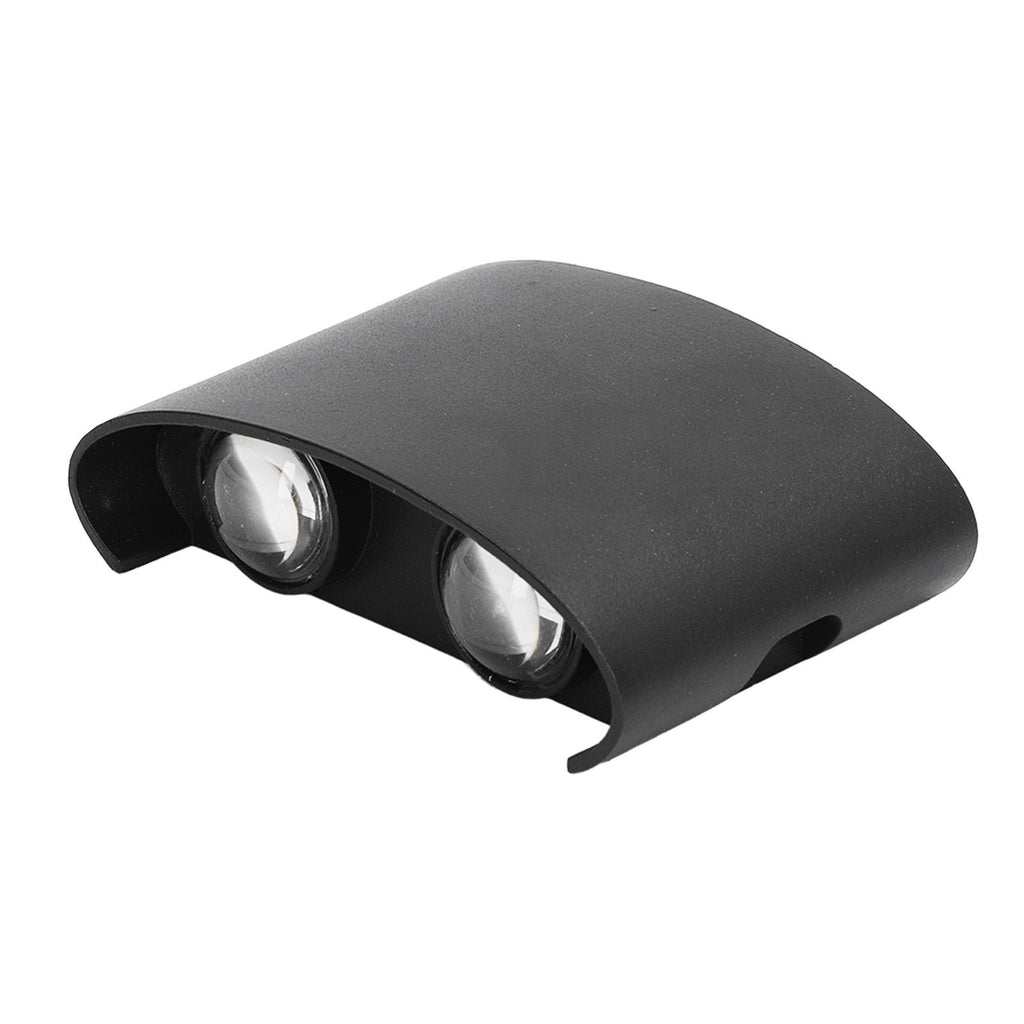 LED Wall Lamp Waterproof Modern Sconce Light Indoor Outdoor Decoration 90‑265V 4W Black Shell White Light