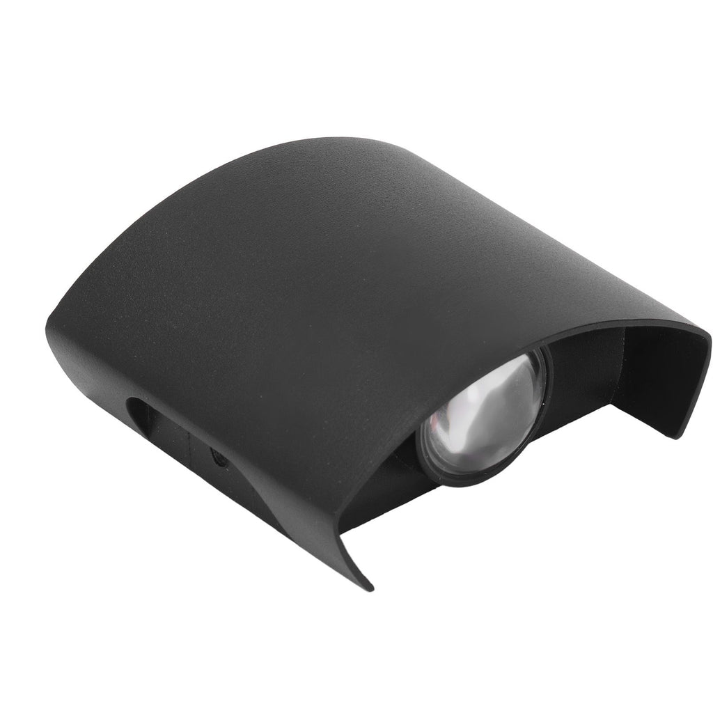 LED Wall Light Waterproof Decorative Aluminum Alloy Black Wall Sconce Lamp for Outdoor 110‑265V Warm Light
