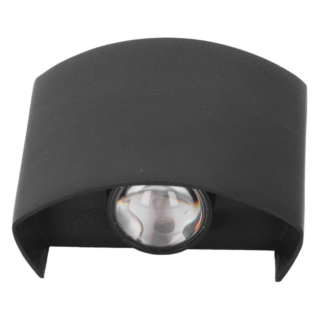 LED Wall Light Waterproof Decorative Aluminum Alloy Black Wall Sconce Lamp for Outdoor 110‑265V Warm Light