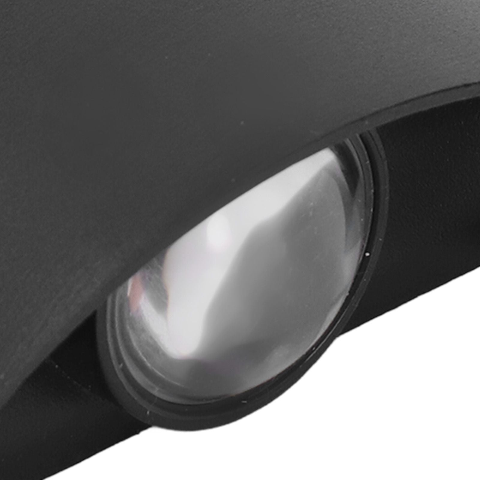 LED Wall Light Waterproof Decorative Aluminum Alloy Black Wall Sconce Lamp for Outdoor 110‑265V Warm Light