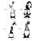 Garden Metal Statues Outdoor Iron Art Decoration Cute Standing Goblin Silhouette for Home Garden Yard Outdoor Decor