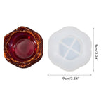 Flower Resin Mold Candle Holder Mold Silicone Mold for DIY Jewelry Box Candy Box Home Table Decor