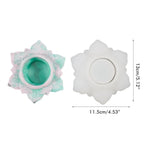 Flower Resin Mold Candle Holder Mold Silicone Mold for DIY Jewelry Box Candy Box Home Table Decor