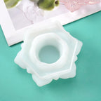 Flower Resin Mold Candle Holder Mold Silicone Mold for DIY Jewelry Box Candy Box Home Table Decor