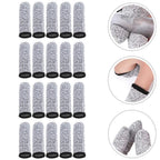 20 Pcs Finger Cots 5 Levels Of Cut Resistant Protective Sleeve Reusable Anti Slip Finger Sleeve for Kitchen Work Sculpture