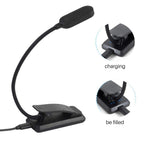 9 LEDs Clip On Book Light USB Rechargeable Reading Light with 3 Adjustable Brightness Levels Long Lasting Lightweight Light