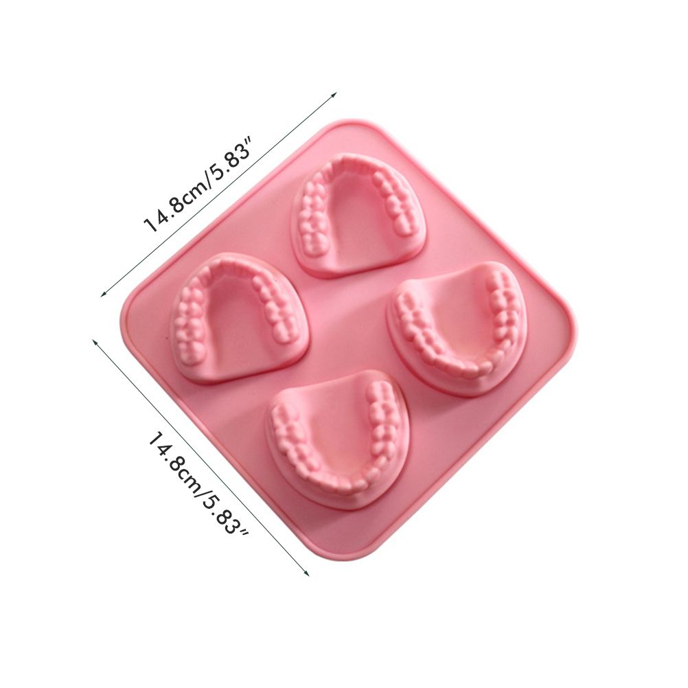 Ice Cube Tray Teeth Shaped Silicone Ice Mold Denture Ice Trays Funny Gag Gift for Dentist Party Favor