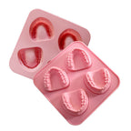 Ice Cube Tray Teeth Shaped Silicone Ice Mold Denture Ice Trays Funny Gag Gift for Dentist Party Favor