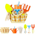 Garden Play Tools Beach Toy with Carrying Bag Children's Garden Tool Set Gift for Kids
