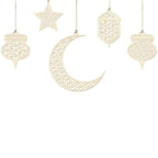 Eid Mubarak Pendant Eid Mubarak Festival Party Decor Supplies Nontoxic Home Decoration for Doors Windows
