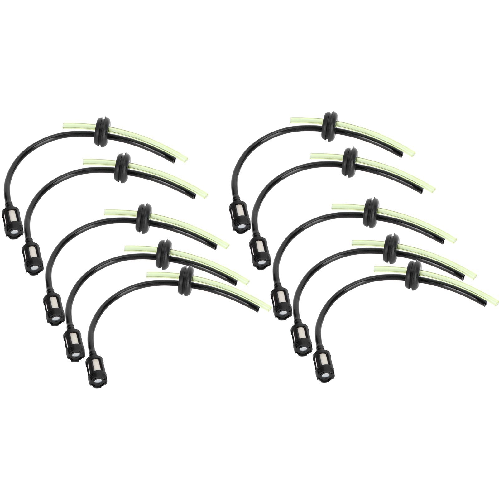 10Pcs Fuel Filter Hose Assembly Kit Replacement for GX35 Lawn Mower Brush Cutter Parts