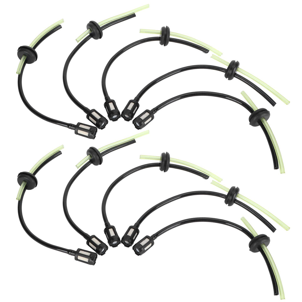 10Pcs Fuel Filter Hose Assembly Kit Replacement for GX35 Lawn Mower Brush Cutter Parts