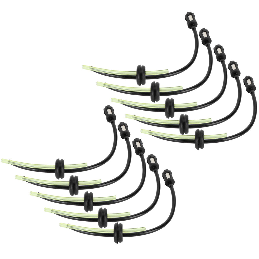 10Pcs Fuel Filter Hose Assembly Kit Replacement for GX35 Lawn Mower Brush Cutter Parts
