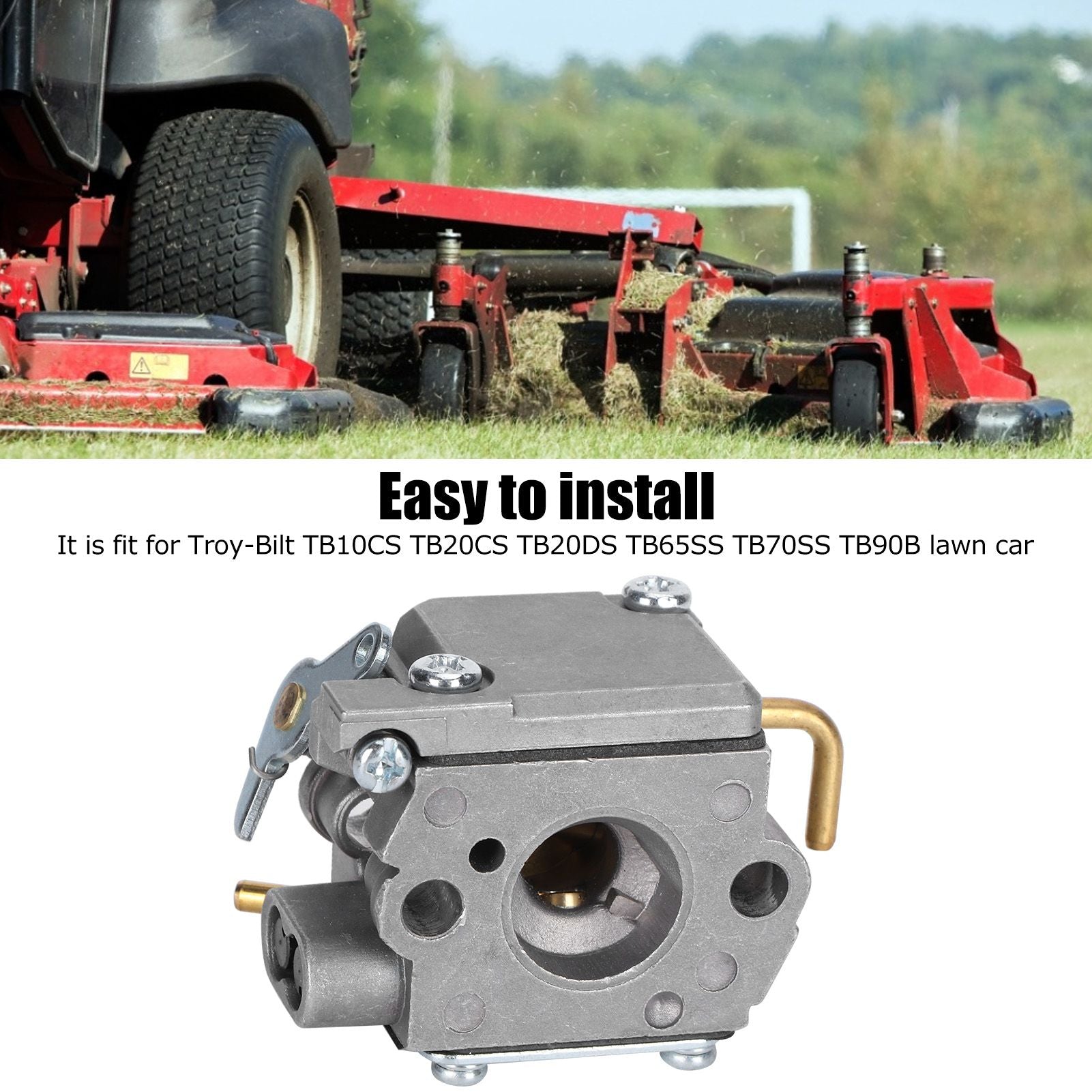 Lawn Car Carburetor Replacement Fit for TroyBilt TB10CS TB20CS TB20DS TB65SS TB70SS TB90B